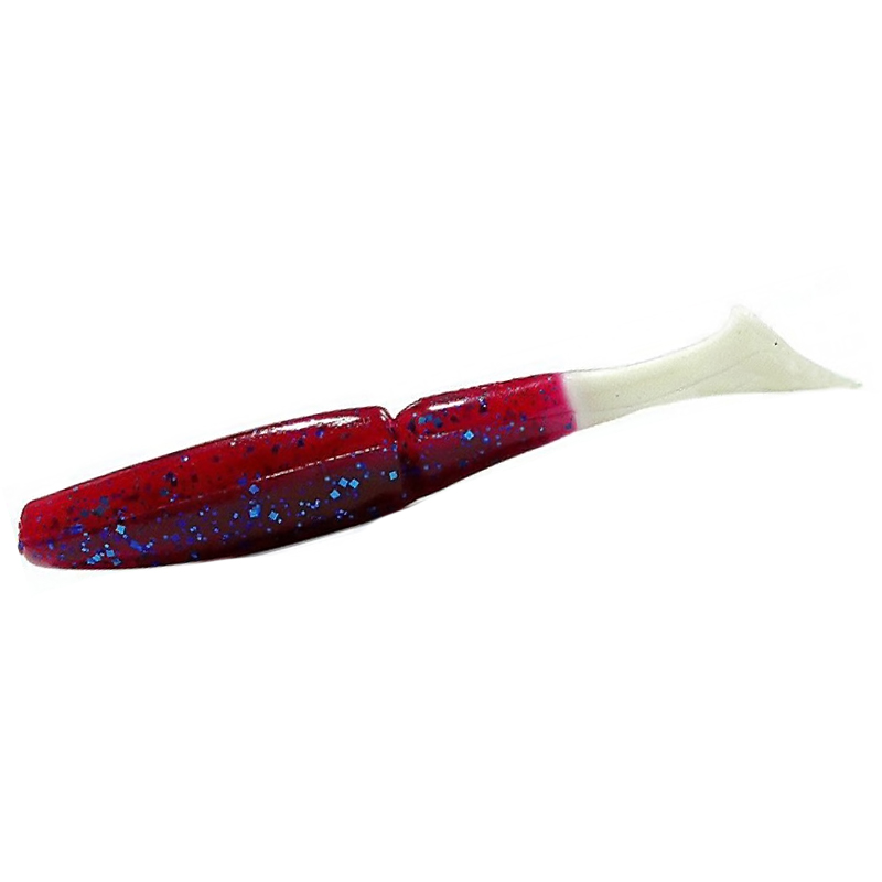 Силікон Gambler 3.75" Little EZ #Plum Blue White Tail 9pc