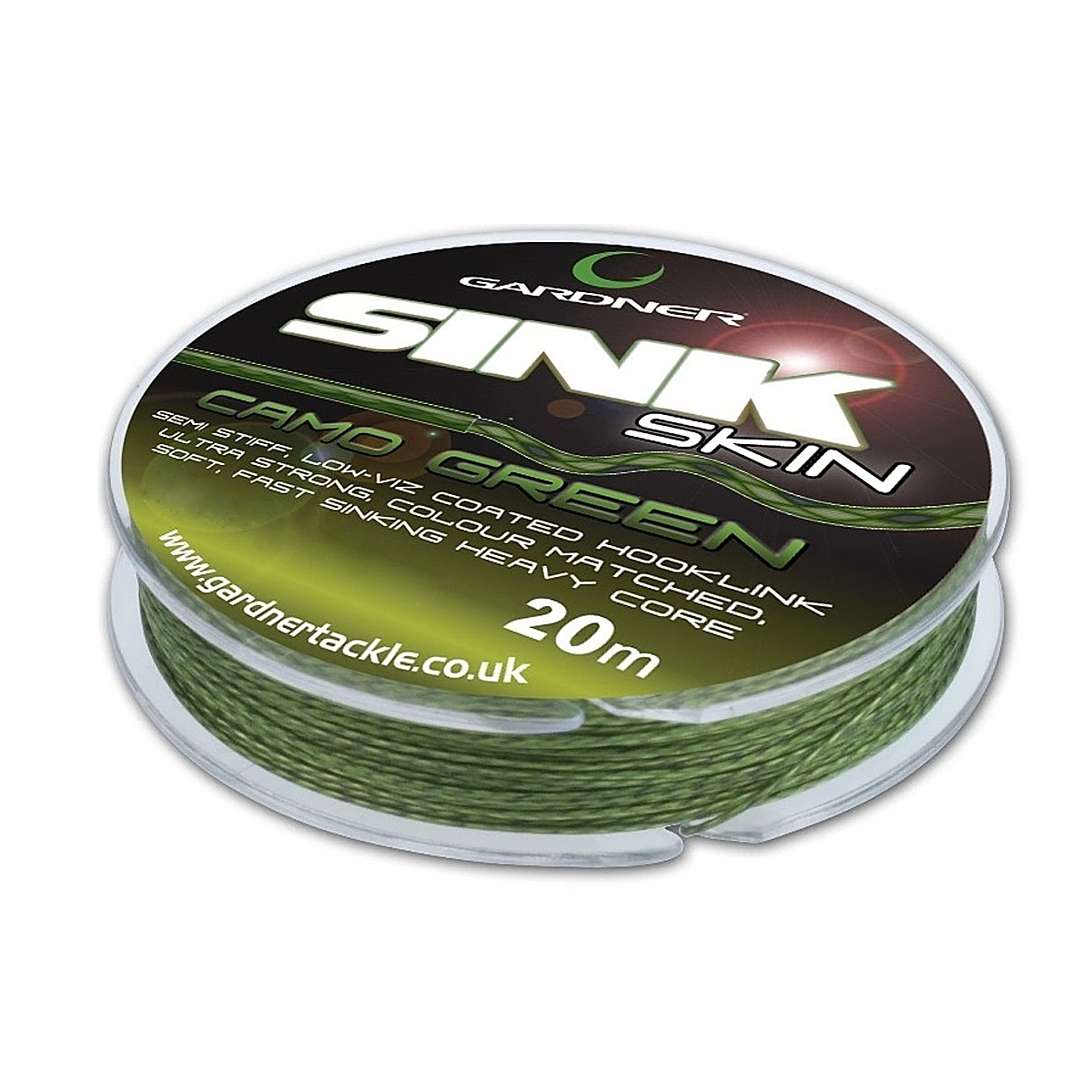 Повідцевий матеріал Gardner Sink Skin Camo Green 6.8kg 20m
