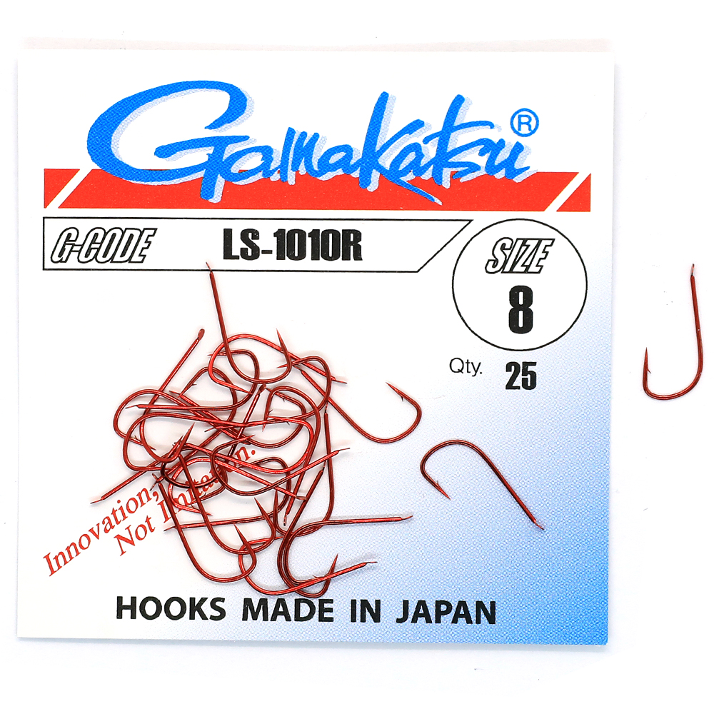 Крючки одинарные Gamakatsu LS-1010R Red №10 25pc фото 3