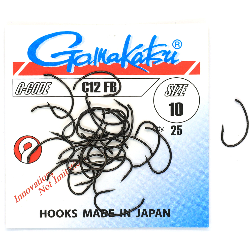 Гачки Gamakatsu C12 Black №10 25pc