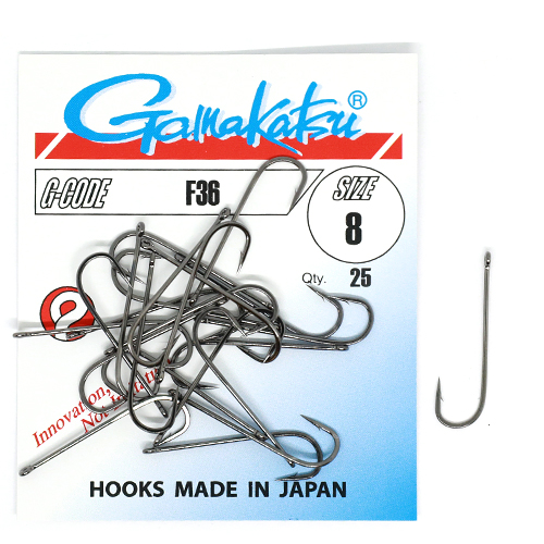 Гачки офсетні Gamakatsu F36 Black №12 25pc фото 2