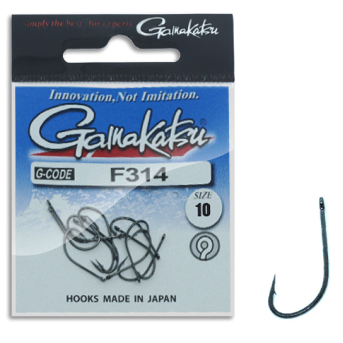 Гачки Gamakatsu F314 Black №4 25pc фото 6