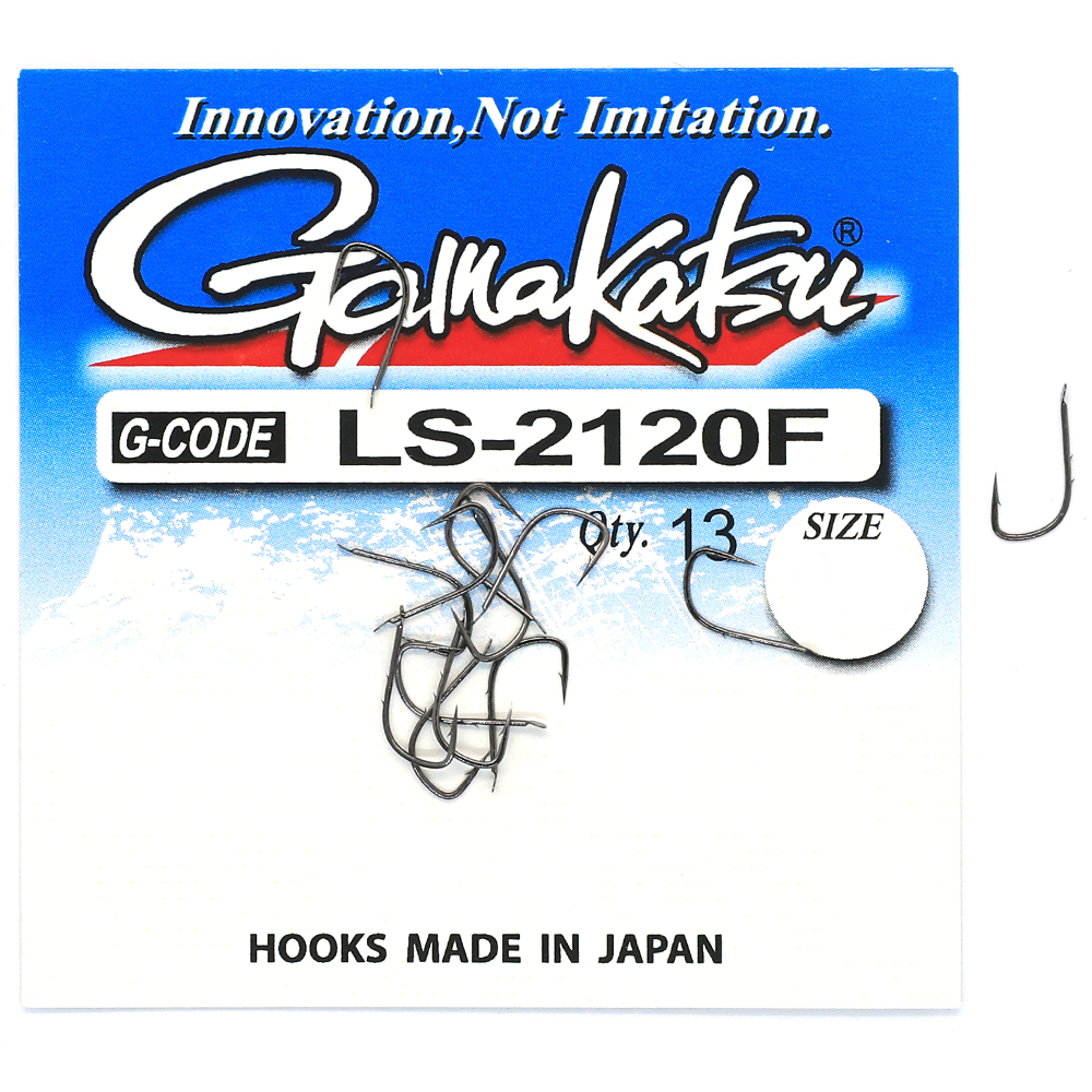 Гачки одинарні Gamakatsu LS-1223F N/L Black №16 13pc