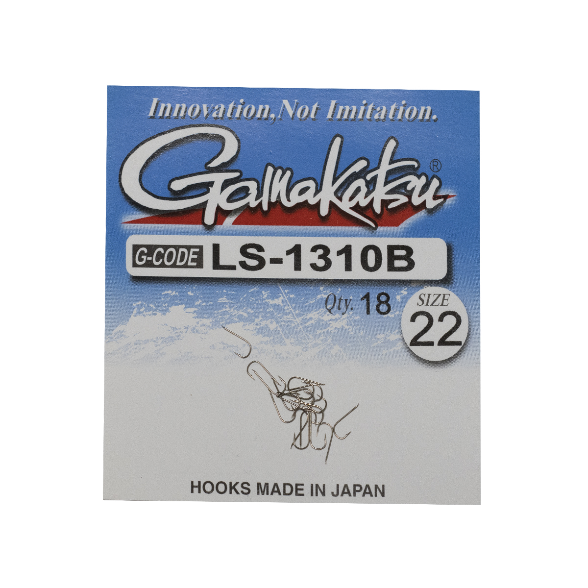 Гачки одинарні Gamakatsu LS-1310B N\L Bronze №22 19pc