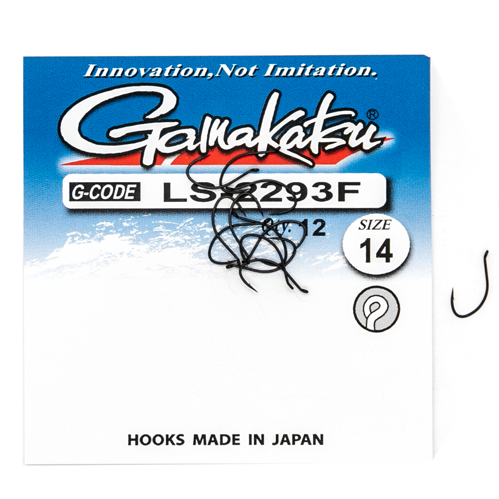Крючки одинарные Gamakatsu LS-2293F N/L Black №14 12pc