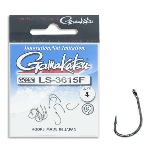 Крючок Gamakatsu LS-3615F N/L Black №4 10pc