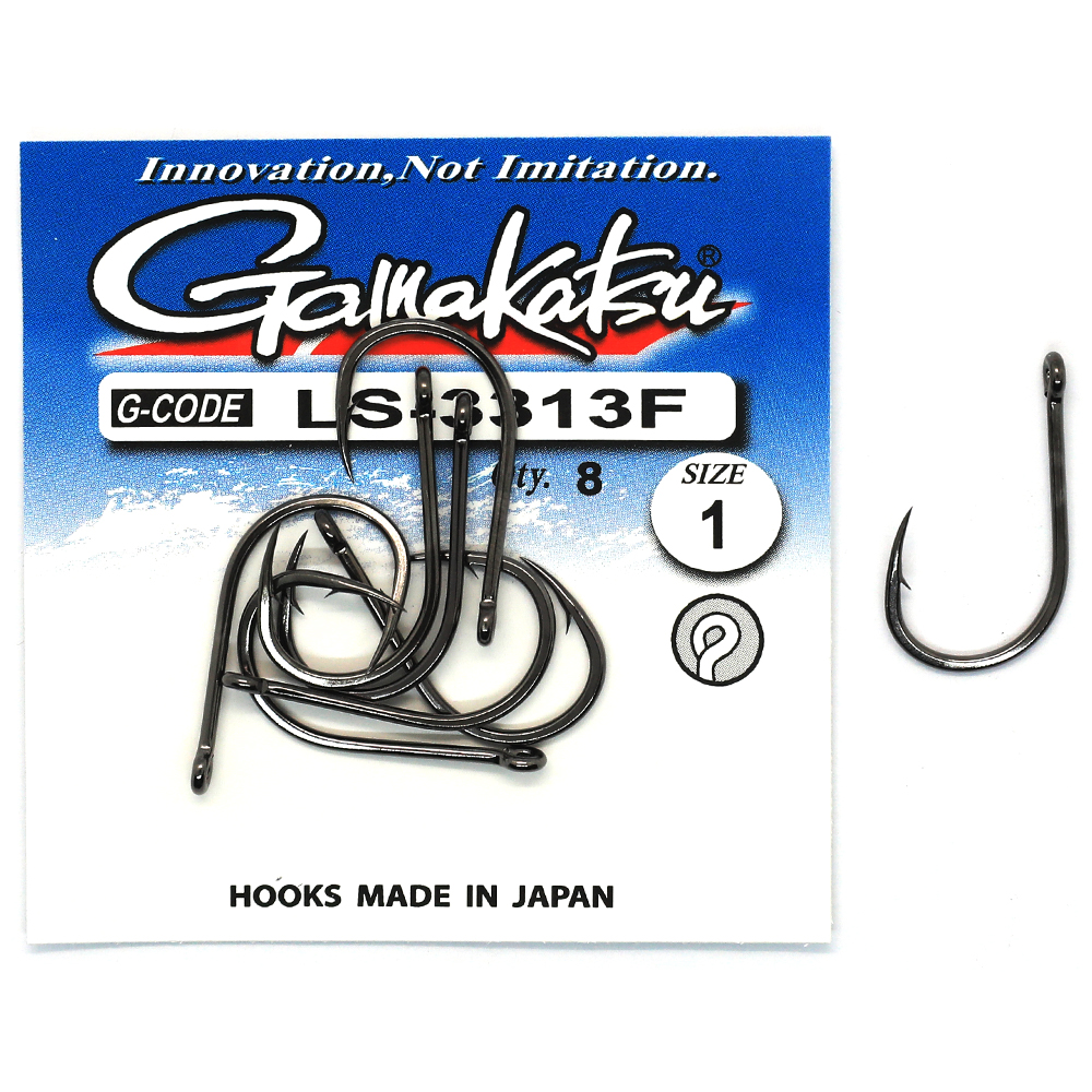 Крючки одинарные Gamakatsu LS-3313F Ring Eye Serie №1